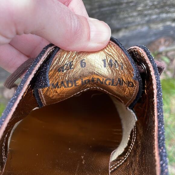 Dr Martens 1461 England Black Bronze Oxfords Women’s 8 US / 6 UK - Picture 13 of 13